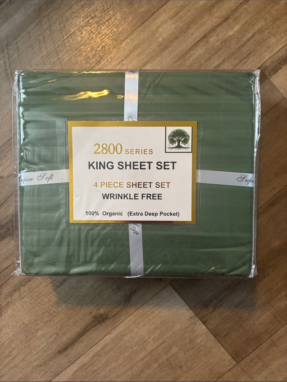 King Sheet Set in Sage Green - 4 Piece
